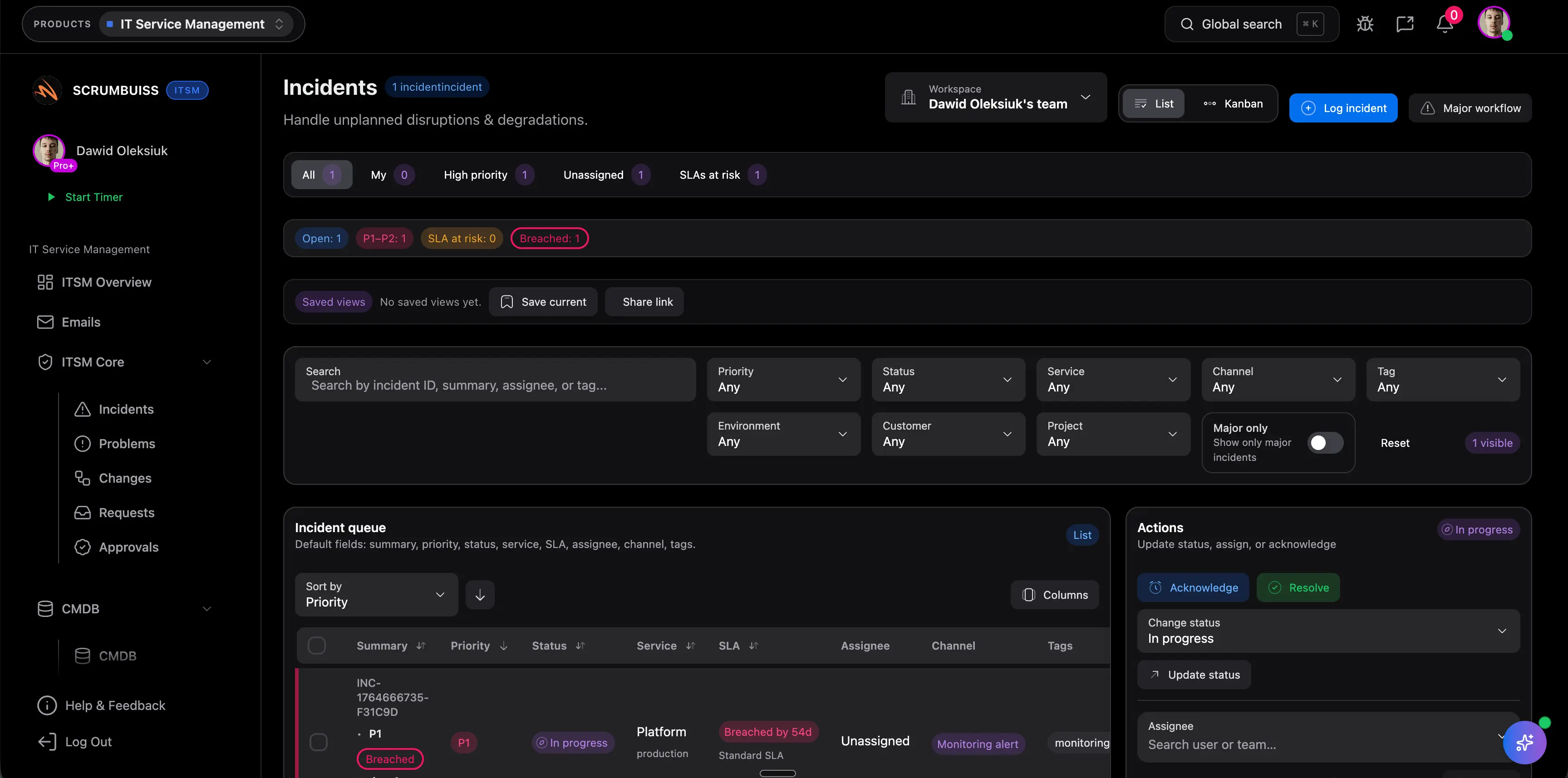 Incident postmortem template screenshot